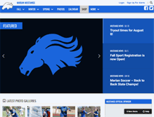 Tablet Screenshot of mariansports.com